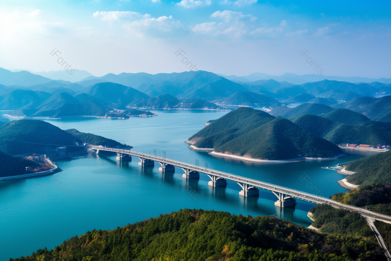 户外景区景色景点清澈湖面上的桥实拍摄影图,高清,摄影图,摄影图片,图片大全,摄影图免费下载